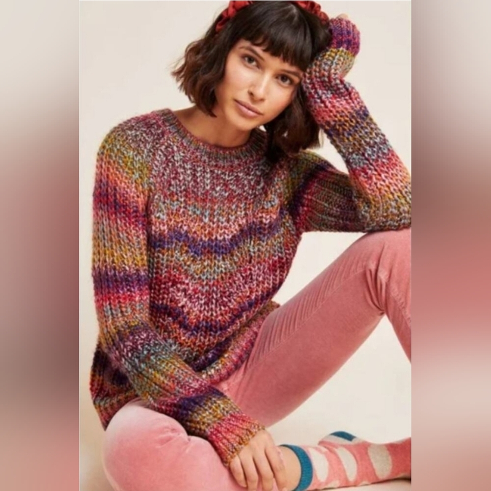 Multicolor Knit Women's Sweater